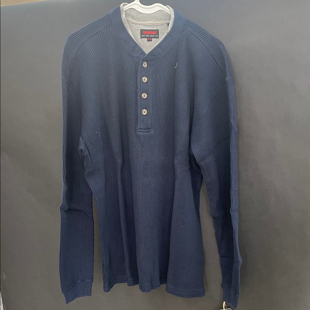 Wolverine Gray Ribbed Knit Apparel